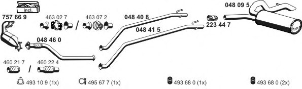 ERNST 100445 Exhaust System